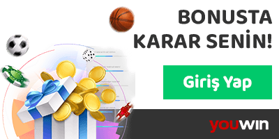 Hediye kutusu, jetonlar ve spor toplarıyla birlikte Bonusta karar senin ifadesi ve Giriş yap butonu